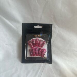 Pink Clown Nail Art Set